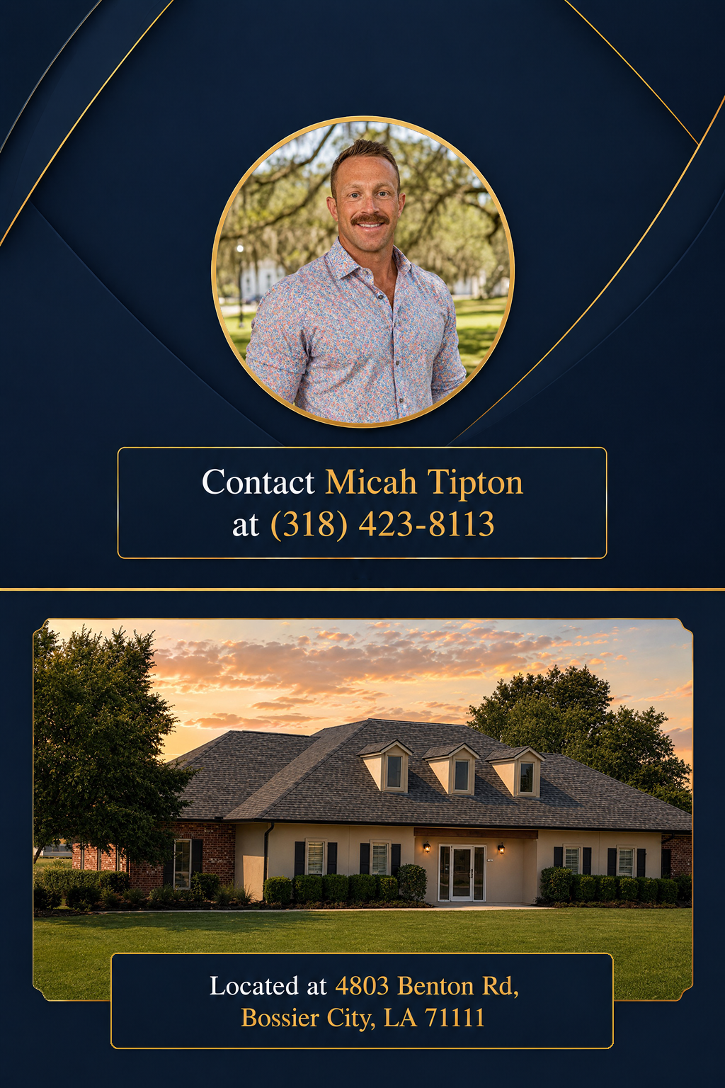 Micah Tipton, financial advisor in Bossier City, Louisiana, contact information and office location